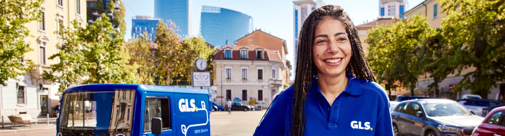 A smiling GLS employee.