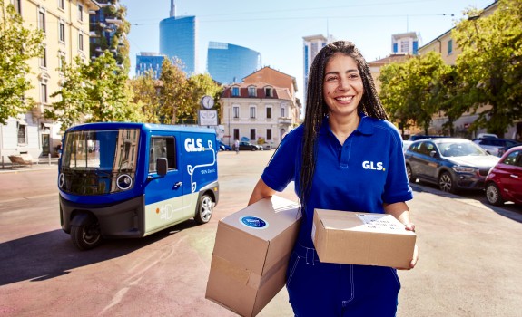 A smiling GLS employee.