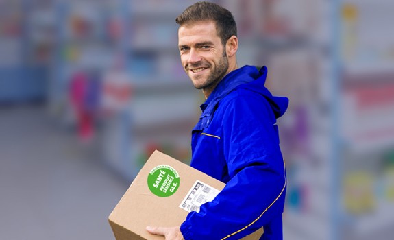 Chauffeur GLS France colis médicaments label vert santé produit sensible