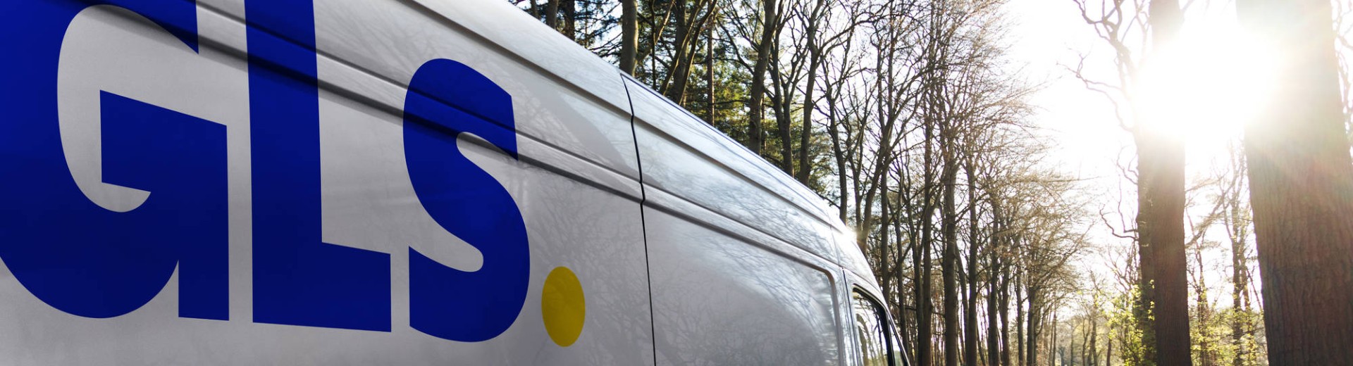 Carrinha GLS com logótipo