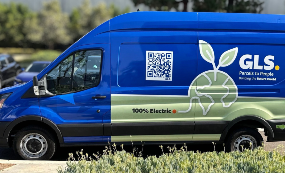 Blue GLS US Electric Parcel Van